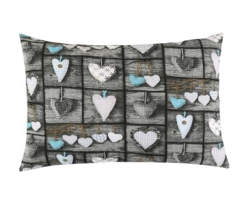 Krep - 40x60 cm - Srčni patchwork