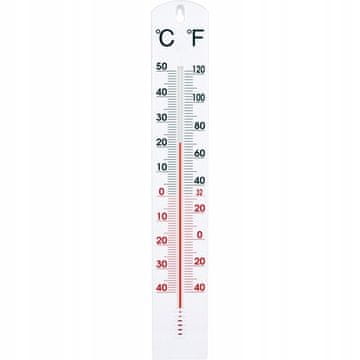 shumee Univerzalni beli plastični stenski termometer