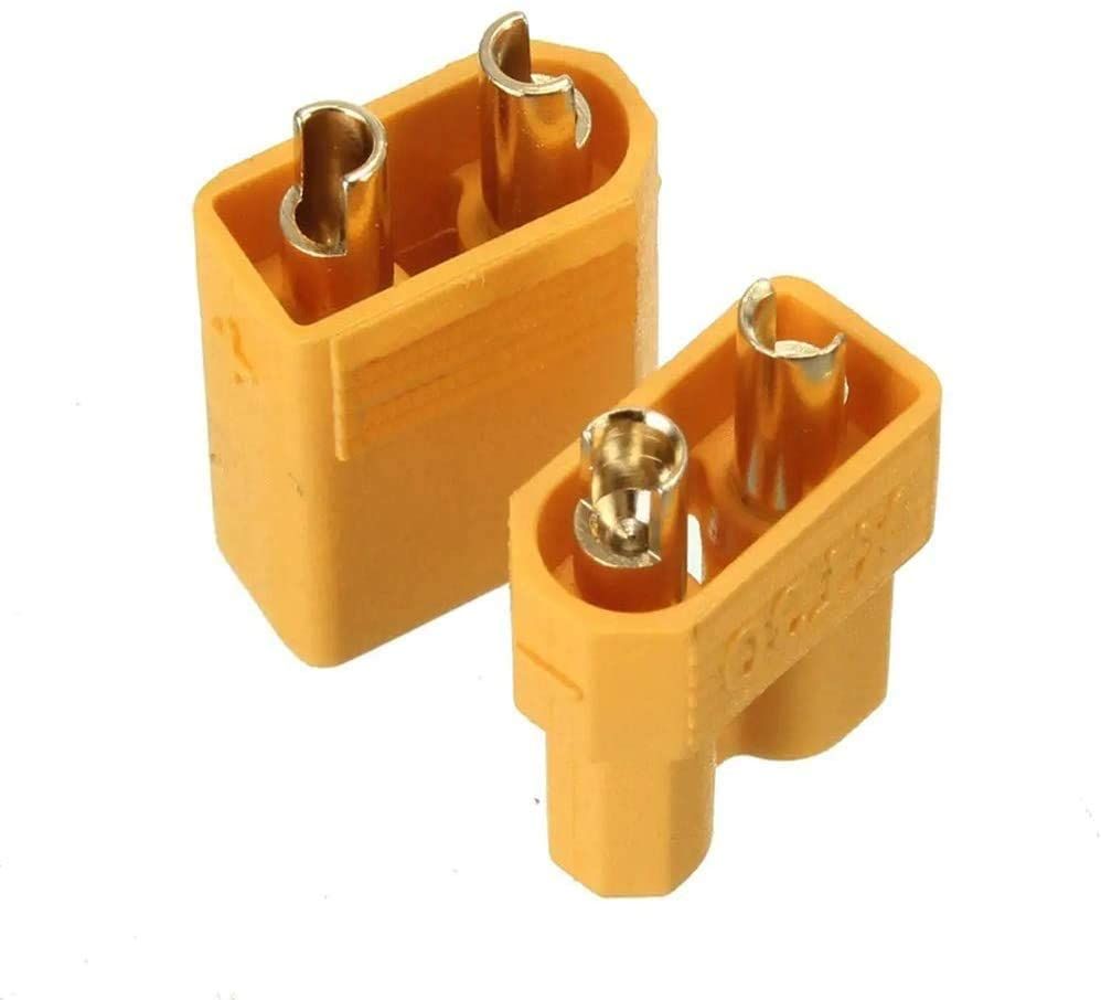 YUNIQUE XT30 Steckverbinder Set – 10 Paare, Gelb, Für RC-Modellbau & Lipo-Akkus