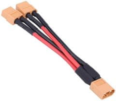 YUNIQUE GREEN-CLEAN XT60 Priključni kabel Adapter za priključek za priključek za vzporedno baterijo 14Awg kabel za Rc Lipo (1 ženska do 2 samca), 1 kos