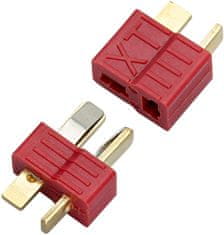 YUNIQUE GREEN-CLEAN 5 Pari T-Plug M/F 2 Pin Gold Konektor adapter v rdeči barvi