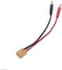 XT60 Polnjenje s 4mm banana plug 14AWG Silikonski kabel 30cm, barva rumena rdeča črna