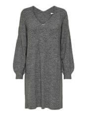 Jacqueline de Yong Ženska obleka JDYELANORA Relaxed Fit 15207844 Dark Grey Melange (Velikost XS)