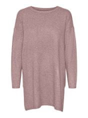 Vero Moda Ženski pulover VMBRILLIANT 10180215 Wood rose MELANGE (Velikost M)