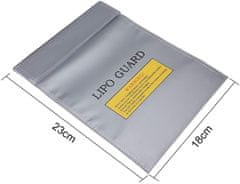 YUNIQUE GREEN-CLEAN Lipo Guard Lipo Torba, 23 cm x 18 cm x lipo baterije, Srebrna barva