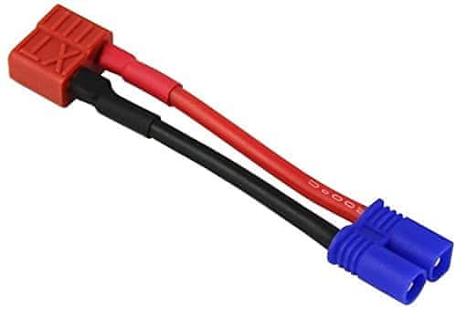 YUNIQUE GREEN-CLEAN 1 kos EC2 moški banana priključek za ženski na T-Plug adapter za 16cm 10AWG lipo RC baterija, barva rdeča črna modra