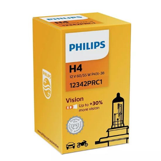 Philips žarnica 12V H4 – 60/55W P43T Vision