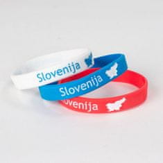 Slovenija komplet treh silikonskih zapestnic
