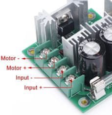 YUNIQUE GREEN-CLEAN 13KHz PWM DC krmilnik hitrosti Motor 12-40V 10A Neprekinjena črpalka Črpalka Neprekinjena hitrost krmilnega modula z visoko trenutno zaščito obratne polarnosti