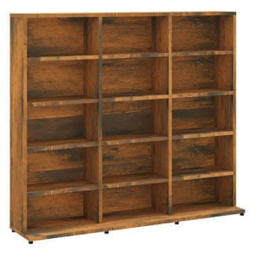Vidaxl Omarica za CD-je dimljeni hrast 100x23x89,5 cm inženirski les