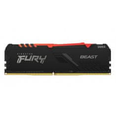 Kingston FURY Beast/DDR4/16GB/2666MHz/CL16/1x16GB/RGB/črna