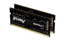 Kingston FURY Impact DDR4 32GB (kit 2x16GB) 2666MHz 1Gx8 SODIMM CL15