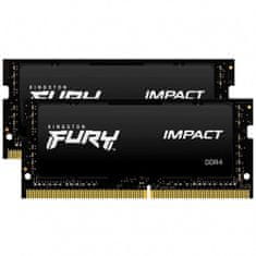 Kingston FURY Impact/SO-DIMM DDR4/64GB/2666MHz/CL16/2x32GB/črna