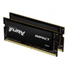 Kingston FURY Impact/SO-DIMM DDR4/64GB/2666MHz/CL16/2x32GB/črna
