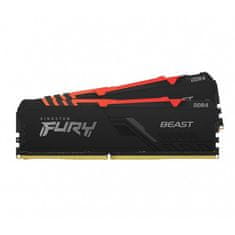 Kingston FURY Beast/DDR4/32GB/3200MHz/CL16/2x16GB/RGB/črna