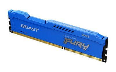 Kingston FURY Beast Blue - 4GB DDR3, 1600MHz, CL10, DIMM
