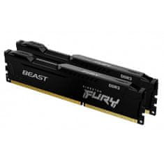 Kingston FURY Beast/DDR3/16GB/1600MHz/CL10/2x8GB/črna