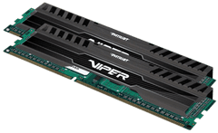 Patriot Viper 3/DDR3/16GB/1600MHz/CL10/2x8GB/črna