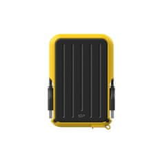 Silicon Power Zunanji trdi disk Silicon Power A66, 2000 GB, črn-rumen, odporen na vodo, USB 3.2, združljiv z Windows in Mac, idealen za shranjevanje podatkov.