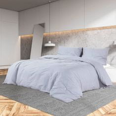 Vidaxl Posteljnina siva 155x220 cm bombaž
