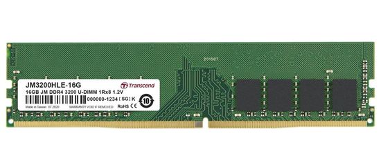 Transcend Pomnilnik 16GB DDR4 3200 U-DIMM (JetRam) 1Rx8 CL22