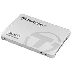 Transcend SSD225S 500 GB SSD 2,5'' SATA III 6 Gb/s, 3D TLC, aluminijasto ohišje, 530 MB/s R, 480 MB/s W, srebrna