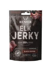 RENJER Sodobni nordijski Jerky iz lososa s črnim poprom 25g