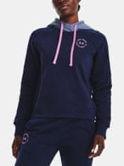 Under Armour Pulover Rival Fleece CB Hoodie-NVY S