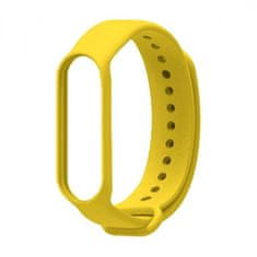 BStrap Silicone pašček za Xiaomi Mi Band 5/6/7, yellow