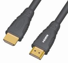 PremiumCord Kabel HDMI A - HDMI A M/M 25 m, zlati