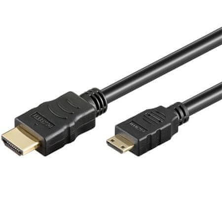 PremiumCord Kabel HDMI A - HDMI mini C, 2 m