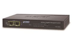 Planet GSD-1002M stikalo L2, 8x1Gb, 2x1Gb SFP, 48-56VDC, brez ventilatorja