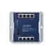 Planet industrijsko plosko stikalo 8x 1Gb, 4x PoE 30/60W, 48-56V, IP30, -20/60 stopinj, brez ventilatorja