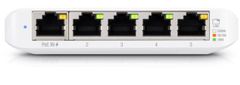 Ubiquiti Switch UniFi Compact USW-Flex-XG, 5-portno (4x 10GbE + 1x 1GbE, 802.3at PoE+ RJ45 vhod, USB-C