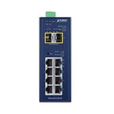 Planet IGS-4215-8T2S industrijsko stikalo L2, 8x1Gb, 2x1Gb SFP, dvojno 9-48VDC, -40~75°C, IP30