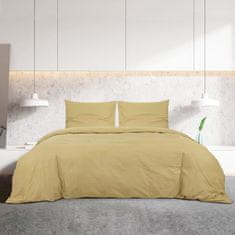 Vidaxl Posteljnina taupe 135x200 cm lahka mikrovlakna