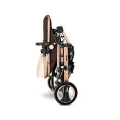 kombinirani voziček 3v1 bež/rjava