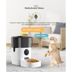 SYMPLEE AY4L-W pametni avtomatski dozirnik hrane s povezavo Wi-Fi za pse in mačke