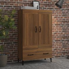 Vidaxl Visoka omarica rjavi hrast 70x31x115 cm inženirski les