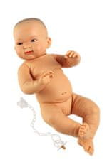 Llorens 45006 NEW BORN BABY - realistična rumena lutka dojenčka z vinilnim telesom - 45 cm