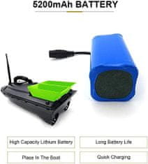 YUNIQUE GREEN-CLEAN 1 kos Lipo baterija 7.4V 5200mAh Lipo Baterija za Flytec 2011-5 1,5kg Nalaganje daljinskega upravljalnika Čoln
