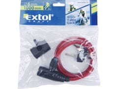 Extol Craft Ključavnica za kolesa - vrv, 6x1000mm
