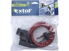 Extol Craft Ključavnica za kolesa - vrv, 6x1500mm