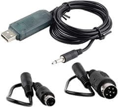 YUNIQUE GREEN-CLEAN USB adapter kabel Flysky i6 i4 FS-TH9X T6 FS-T4B GT3 FS-GT2 Daljinski upravljalnik RC Letalo Simulator, barva črna