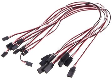 YUNIQUE GREEN-CLEAN Lead Žica Servo podaljšek kabel za Futaba Jr Servo Part, 500mm x 50cm, 10pcs