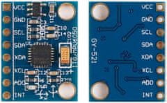 YUNIQUE GREEN-CLEAN 1 kos modul GY-521 MPU-6050 3-os gyroscope in pospešitev merilnik za Arduino