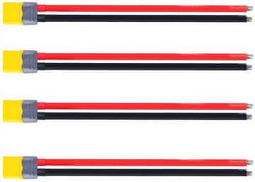 YUNIQUE GREEN-CLEAN 4pcs XT60 Plug Moški priključki z 150mm 12AWG Silikonski kabli za RC Lipo Baterije FPV Racing Drone