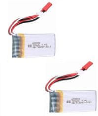 YUNIQUE GREEN-CLEAN 2pcs Polnilna lipo baterija (7.4V 700mAh) za RC Drone Quadcopter MJX X600