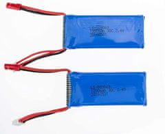 YUNIQUE GREEN-CLEAN 2 kosov polnilne lipo baterije (7.4V 1200 mAh) za RC dronov štirikopterji MJX X101, Yizhan X6 Tarantula, JJRC H16