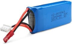 YUNIQUE GREEN-CLEAN 2 kosov polnilne lipo baterije (7.4V 1200 mAh) za RC dronov štirikopterji MJX X101, Yizhan X6 Tarantula, JJRC H16